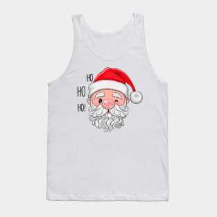 Santa Claus head and text ho-ho-ho Tank Top